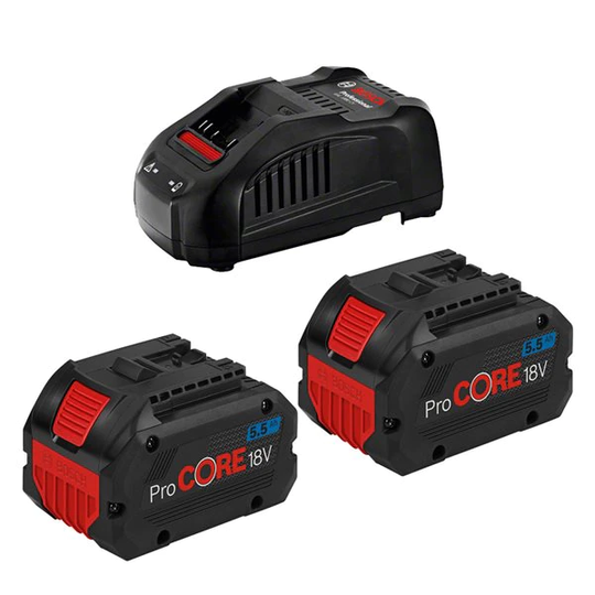 Bosch GBA ProCORE 2x18V 5,5 Ah Batteri & laddare
