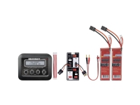 VOLTCRAFT Modelbyg-oplader 6 A Li-Ion, LiFePO , LiHV, LiPo, NiCd, NiMH Inkl. 2x LiPo-batterier, USB-ladeudgang