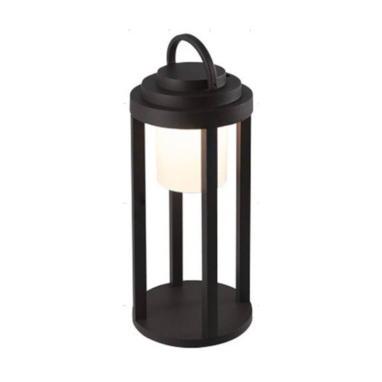 LED-utomhuslampa batteri Kalimnos, svart, 35 cm