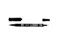 Permanent marker Pilot Twin Marker, superfine/fine, sort