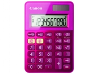 Regnemaskine Canon LS-100K m/10 cifre - solpanel, batteri - metallisk pink