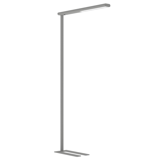 LED-golvlampa till kontor MAULjet, silver