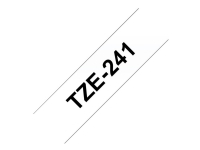 Brother TZe-241 - sort på hvid 18mm x 8m