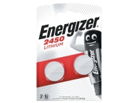 Knapcelle batterier Energizer Lithium CR2450, 3V, pakke a 2 stk.