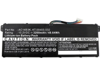CoreParts - Batteri för bärbar dator - litiumjon - 3200 mAh - 48.6 Wh - svart - för Acer Aspire ES1