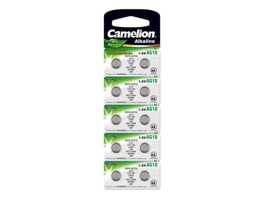 Camelion Knappcell Batterier AG10 / SR54 / LR54 - 10 pack