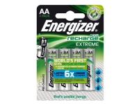 Genopladelige batterier Energizer NIMH AA, pakke a 4 stk.