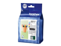 Brother LC3217 Value Pack - 4-pack - svart, gul, cyan, magenta - original - bläckpatron - för Brother MFC-J5330, J5730, J5930, J6530, J6935 Business Smart Pro MFC-J6930