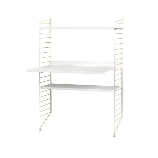 String Stringhylla kontor vit & beige - Kombination H