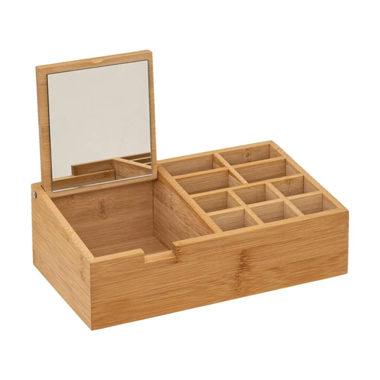 Förvaringsbox med spegel - 10 fack