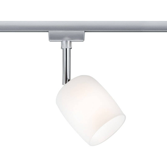 Paulmann URail Spot Blossom krom matt, glas satin