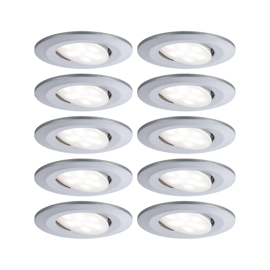 Paulmann LED-spot Calla 10-pack dimbar krom