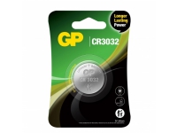GP Batteries Lithium CR3032, Engångsbatteri, CR3032, Lithium-Manganese Dioxide (LiMnO2), 3 V, 1 styck, 10 År