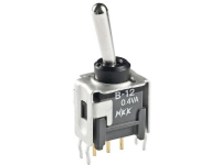 NKK Switches B19AP Vippeafbryder 28 V/DC 0.1 A 1 x On/Off/(On) Klikkende/0/Tastende 1 stk