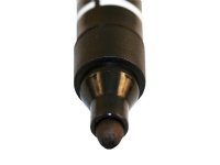 Marker sort rund spids 2-3 mm. Permanent alkoholbaseret, ikke-giftig pen til mærkning af alle typer overflader. Etui i ABS plast.