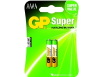 GP Batteries Super Alkaline LR61, Single-use battery, AAAA, Alkalisk, Cylindrisk, 1,5 V, 2 styck
