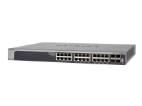 NETGEAR Smart XS728T - Switch - L3 Lite - smart - 24 x 10GBase-T + 4 x 10 Gigabit SFP+ - skrivbordsmodell, rackmonterbar