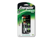 Energizer Mini Charger, Nickel-metallhydrid (NiMH), Överbelastning, AA, AAA, 2 styck, Batterier medföljer