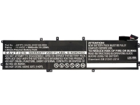 CoreParts - Batteri för bärbar dator - litiumpolymer - 8000 mAh - 91.2 Wh - svart - för Dell Precision 5520 XPS 15 9560