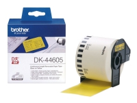 Brother DK44605 - Borttagbar häftning - gul - Rulle (6,2 cm x 30,5 m) 1 rulle (rullar) etiketter - för Brother QL-1050, 1060, 500, 550, 560, 570, 580, 650, 700, 710, 720