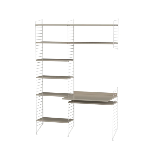 String Stringhylla kontor beige & vit - Kombination G