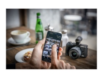 Canon EOS M6 Mark II - Digitalkamera - spegellöst - 32.5 MP - APS-C - 4 K / 30 fps - 3x optisk zoom EF-M 15 - 45 mm IS STM-lins - Wi-Fi, Bluetooth - svart
