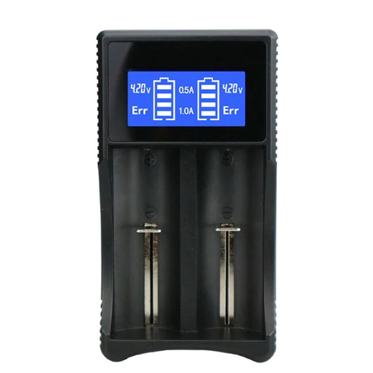 Batteriladdare SW-3 med LCD - för 2st 18650