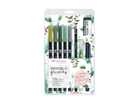 Tombow Marker ABT Dual Brush Akvarelsæt Greenery