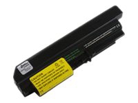 CoreParts - Batteri för bärbar dator - litiumjon - 6-cells - 4400 mAh - mörkgrå - för ThinkPad R400 R61 7732, 7733, 7734, 7735, 7736 T400 T61 1959, 6377, 6378, 6379, 6480