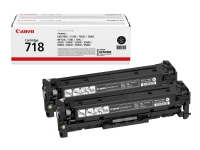 Canon 718 Black - 2-pack - sort - original - tonerpatron - High Yield of 6,800 pages - for i-SENSYS LBP7210, LBP7680, MF728, MF729, MF8340, MF8360, MF8380, MF8540, MF8550, MF85...