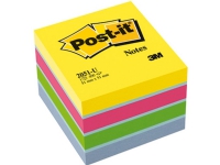 Post-it® Notes mini-kubusblok, ultrafarver, 51 mm x 51 mm, 400 ark