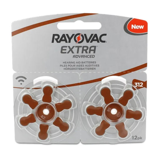 Rayovac Hörapparatsbatterier Brun ZA312 12-pack