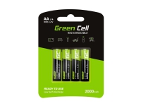 Green Cell GR02, Laddningsbart batteri, AA, Nickel-metallhydrid (NiMH), 1,2 V, 2 styck, 2000 mAh