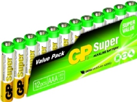 GP Super Alkaline 24A S12 - Batteri 12 x AAA - alkaliskt