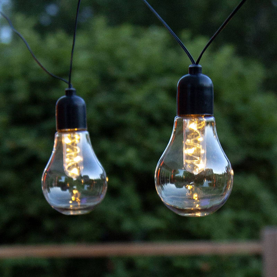 LED-ljuskedja Glow, batteri, klar