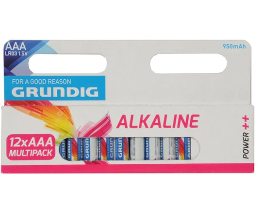 Grundig AAA batteri 950mAh 12-Pack