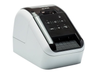 Brother QL-810W - Etikettskrivare - dubbelfärgad (monokrom) - direkt termisk - Rulle (6,2 cm) - 300 x 600 dpi - upp till 110 etiketter/min - USB 2.0, Wi-Fi(n) - cutter - svart, vit