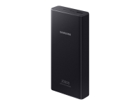 Samsung Battery Pack EB-P5300 - Strömförsörjningsbank - 20000 mAh - 25 Watt - 3 A - PD 3.0, QC 2.0, AFC, SFC - 2 utdatakontakter (USB, USB-C) - på kabel: USB-C - mörkgrå