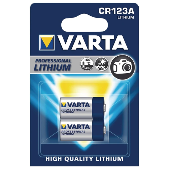 VARTA Lithium Batteri CR123A - 2 Pack