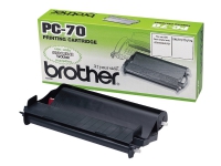 Brother PC70 - Svart - färgband - för FAX-T72, T74, T76, T78, T82, T84