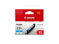 Canon CLI-571C XL - 11 ml - Lång livslängd - cyan - original - bläcktank - för PIXMA TS5051, TS5053, TS5055, TS6050, TS6051, TS6052, TS8051, TS8052, TS9050, TS9055