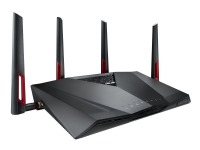 ASUS RT-AC88U - Trådlös router - 8-ports-switch - GigE - 802.11a/b/g/n/ac - Dubbelband