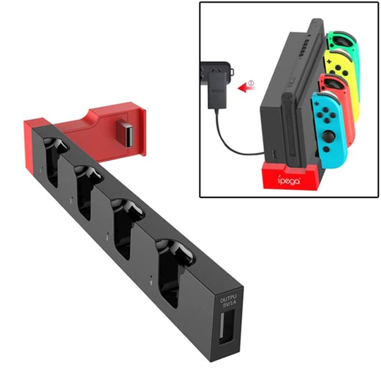 iPega Joy-Con laddstation med hållare