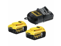 DeWALT DCB115 18V XR - Batterioplader + batteri 2 x 5Ah