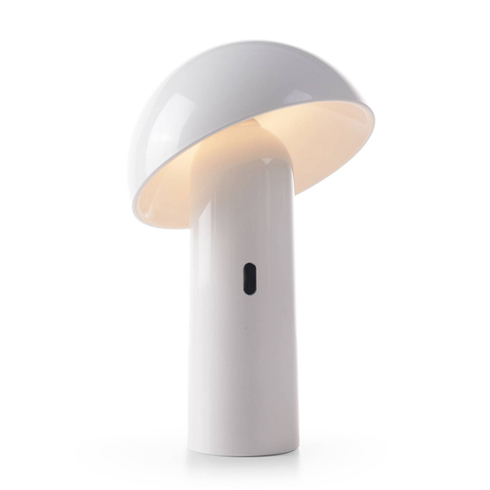 Newgarden Enoki LED-bordslampa med batteri, vit