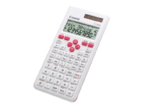 Canon F-715SG - Vetenskaplig kalkylator - 10 siffror + 2 exponenter - solcellspanel, batteri - vit med magenta