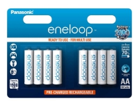 Panasonic eneloop BK-3MCCE/8BE - Batteri 8 x AA-typ - NiMH - (uppladdningsbara) - 1900 mAh