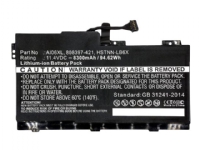 CoreParts - Batteri för bärbar dator - litiumjon - 8300 mAh - 94.6 Wh - svart - för HP ZBook 17 G3 Mobile Workstation