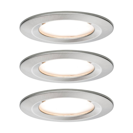 Paulmann 3-pack spot Nova Coin rund dimbar, järn